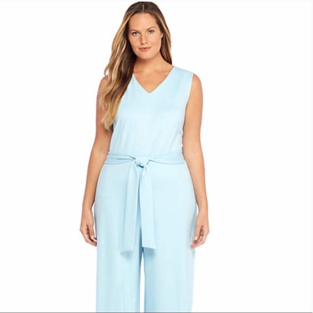 THE LIMITED Plus Size Ponte Sleeveless Jumpsuit